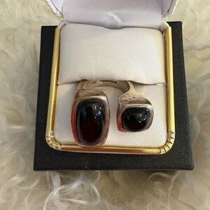 Silver and Black Women’s Ring